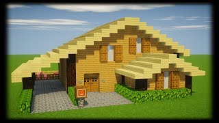 TUTO GRANDE MAISON EN BOIS  MINECRAFT [upl. by Euqcaj]