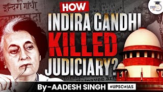 How Indira Gandhi Killed Judiciary  Congress amp Judiciary  Emergency in India  By Aadesh Singh [upl. by Pohsib]