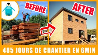 UN COUPLE DINFORMATICIENS CONSTRUIT UNE MAISON EN BOIS [upl. by Haldas812]