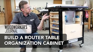 Router Table Organizer Cabinet  Woodworking Project [upl. by Nima]