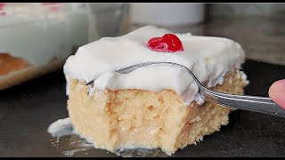 TRES LECHES Cake  Homemade Tres Leches Cake Recipe [upl. by Sivrup105]