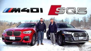 2019 BMW X4 M40i vs Audi SQ5  Performance SUV FaceOff [upl. by Auod]