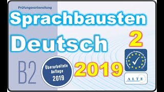 Telc B2 Prüfung Modelltest 2 B2 allgemein Sprachbausteine Deutsch 10112019 [upl. by Julianna]