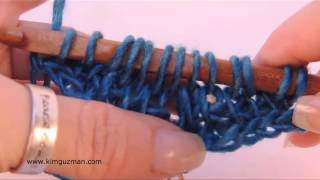 Tunisian Crochet Miter Squared Part 1 of 2 [upl. by Maryellen]