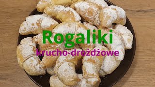 Najlepsze rogaliki krucho  drożdżowe 🥐🥐  agatabodkuchni [upl. by Pittel]