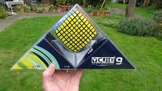 VCube 9 unboxing and demo 9x9x9 Rubiks Cube puzzle [upl. by Ahsinit13]