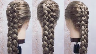 Trenza de 5 Cabos  Técnica Tradicional  How To 5 Strand Braid [upl. by Pampuch432]