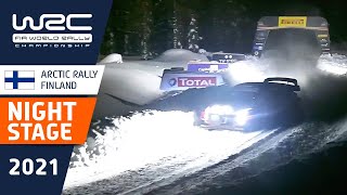 Incredible 200KPH in the night stage SS2 of WRC Arctic Rally Finland 2021 [upl. by Htaeh644]