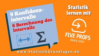 96 Konfidenzintervall  Berechnung des Konfidenzintervalls [upl. by Litt]