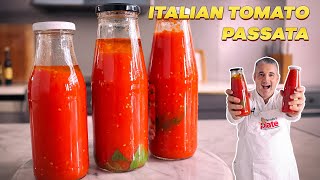 How to Make ITALIAN TOMATO PASSATA at Home Small Batch Tomato Sauce [upl. by Alset96]