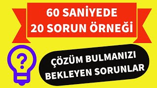 Teknoloji Tasarım Projeleri İçin 20 Sorun Örneği Sorunlar Bizden Projeler Çözümler Sizden [upl. by Ty]