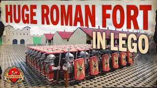 Roman Fortress Flythrough  Lego MOC Animation [upl. by Petty]