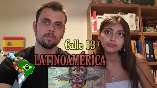 MI NOVIA reacciona a CALLE 13  LATINOAMERICA POR PRIMERA VEZ [upl. by Dorsy971]