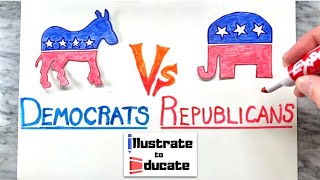 Democrats Vs Republicans  What is the difference between Democrats and Republicans [upl. by Asit967]