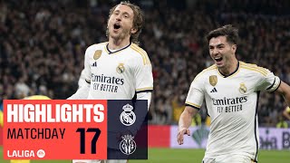 Resumen de Real Madrid vs Villarreal CF 41 [upl. by Abbe]