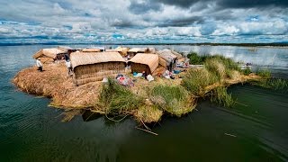 The Mysterious Floating Islands Of Lake Titicaca In Peru [upl. by Christian]