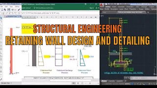 RCC Retaining wall design using etabs tutorial [upl. by Eeleak]