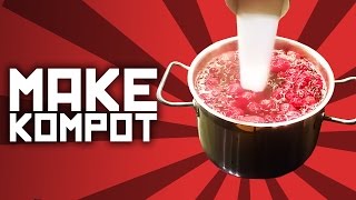 How to make kompot  Slav recipe with Boris [upl. by Annaerb]