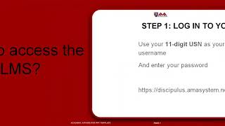 How to Access the LMS 2021 [upl. by Etnahsa]