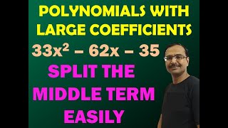 Splitting the Middle Term Large Coefficients  Part 3 [upl. by Arihsa]