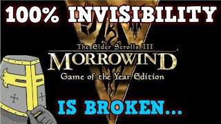 ELDER SCROLLS MORROWIND Is A Perfectly Balanced Game With No Exploits  Excluding Invisibility Only [upl. by Ardnasak]