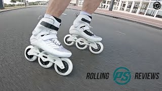 Powerslide Swell Ultra White 110 inline skate  Rolling Review [upl. by Gilba]