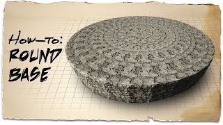 How to build a circle base  ARK Survival Evolved  Building Tips [upl. by Anaibaf]