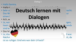 Dialoge A2  B1 Deutsch lernen durch Hören  4 [upl. by Mcintyre]