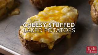 Cheesy Stuffed Baked Potatoes [upl. by Anan]