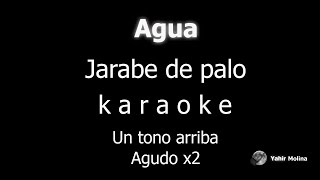 AGUA  JARABE DE PALO  KARAOKE Un tono mas AGUDO [upl. by Nahsar]