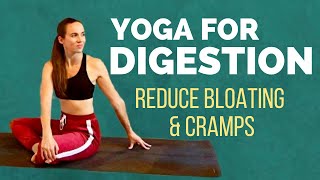 Yoga for Digestion  Reduce bloating cramps and constipation in 10 minutes [upl. by Eyt]