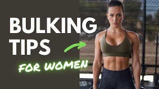 Muscle Building Tips for Women – BULKING 101 [upl. by Intruoc51]