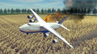 Emergency landings Midair collisions and more  Feat Newly built an124  Besiege [upl. by Alderson]