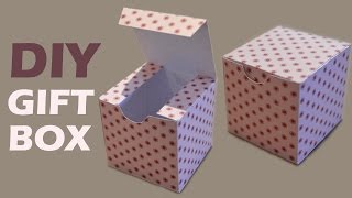 How to Make a Gift Box  DIY Paper Box [upl. by Hightower]