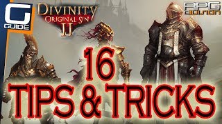 DIVINITY ORIGINAL SIN 2  16 Essential Tips for Beginners [upl. by Hardigg]