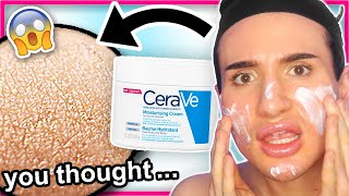 I tried the CeraVe MOISTURIZING CREAM for ONE WEEK not as moisturizing as I thought [upl. by Cirdec502]