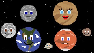 Planets and Moons of the Inner Solar System  The Kids Picture Show [upl. by Hardi]