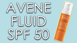 AVENE FLUID SPF 50  skin test short review amp INCI ingredients [upl. by Tnerual60]