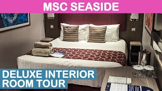 MSC Seaside quotDeluxe Interiorquot Cabin Tour [upl. by Eignat]