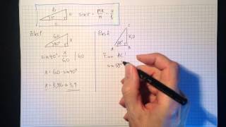 Matematikk 1T Trigonometri Sinus cosinus og tangens Del 1 [upl. by Enomor]