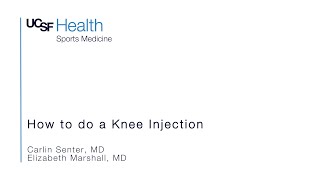 How to do a Knee Injection [upl. by Esej773]