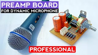 DIY Preamp board for Microphone [upl. by Strenta264]