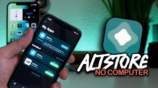 How To Get AltStore No Computer iOS 14 Jailbreak Method 140  143 [upl. by Nevaeh889]