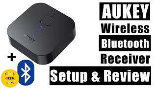 AUKEY Wireless Bluetooth Audio Receiver Setup and Review 2019 [upl. by Ayifa]