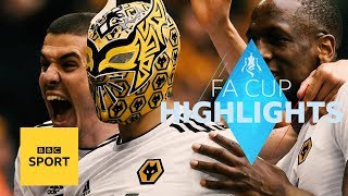 Highlights Watford 32 Wolves  FA Cup  BBC Sport [upl. by Eivol879]