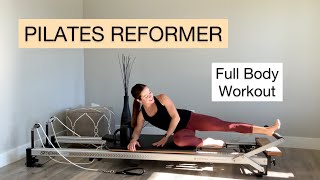 Pilates Reformer Workout  Full Body  Intermediate Level [upl. by Llennyl]