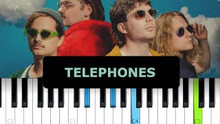 Vacations  Telephones Piano Tutorial [upl. by Adnohsat888]