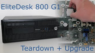 HP EliteDesk 800 G1 SFF  Teardown and Upgrade [upl. by Euqinotna538]