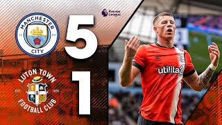 Man City 51 Luton  Premier League Highlights [upl. by Arag]