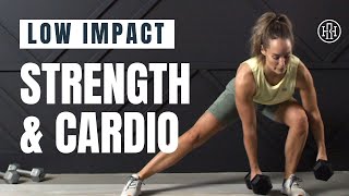 Low Impact STRENGTH amp CARDIO Workout  Dumbbell Workout [upl. by Maria]